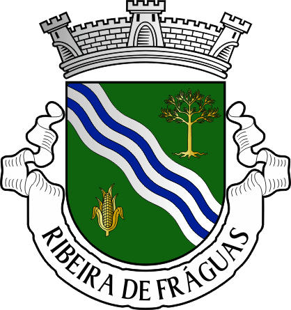 Brasão da freguesia de Ribeira de Fráguas - Ribeira de Fráguas civil parish, coat-of-arms Brasão da freguesia de Ribeira de Fráguas - Ribeira de Fráguas civil parish, coat-of-arms