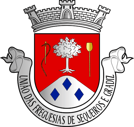 Brasão da União das freguesias de Sequeiros e Gradiz - Sequeiros and Gradiz civil parishes union coat-of-arms