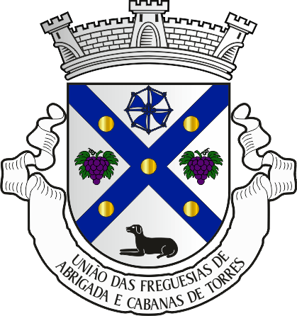 Brasão da União das freguesias de Abrigada e Cabanas de Torres - Abrigada e Cabanas de Torres civil parishes union, coat-of-arms