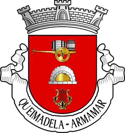 Brasão da freguesia de Queimadela - Queimadela civil parish, coat-of-arms