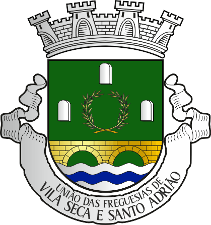Brasão da União das freguesias de Vila Seca e Santo Adrião - Vila Seca and Santo Adrião civil parishes union, coat-of-arms Brasão da União das freguesias de Vila Seca e Santo Adrião - Vila Seca and Santo Adrião civil parishes union, coat-of-arms