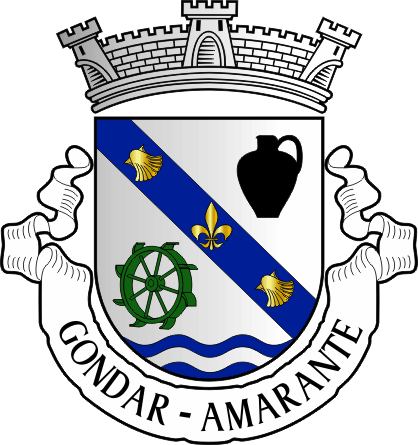 Brasão da freguesia de Gondar - Gondar civil parish, coat-of-arms Brasão da freguesia de Gondar - Gondar civil parish, coat-of-arms