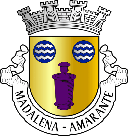 Brasão da antiga freguesia de Madalena - Madalena former civil parish, coat-of-arms Brasão da antiga freguesia de Madalena - Madalena former civil parish, coat-of-arms
