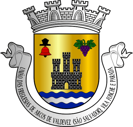 Brasão da União das freguesias de Arcos de Valdevez (Salvador), Vila Fonche e Parada - Arcos de Valdevez (Salvador), Vila Fonche and Parada civil parishes union coat-of-arms Brasão da União das freguesias de Arcos de Valdevez (Salvador), Vila Fonche e Parada - Arcos de Valdevez (Salvador), Vila Fonche and Parada civil parishes union coat-of-arms