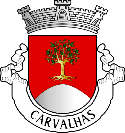 Brasão da freguesia de Carvalhas - Carvalhas civil parish, coat-of-arms Brasão da freguesia de Carvalhas - Carvalhas civil parish, coat-of-arms