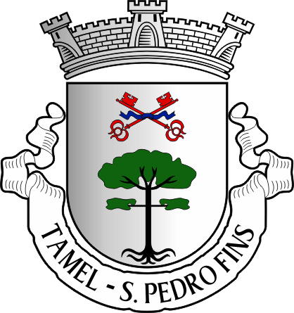 Brasão da antiga freguesia de Tamel (São Pedro Fins) - Tamel (São Pedro Fins) former civil parish, coat-of-arms Brasão da antiga freguesia de Tamel (São Pedro Fins) - Tamel (São Pedro Fins) former civil parish, coat-of-arms