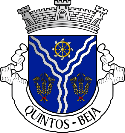 Brasão da antiga freguesia de Quintos - Quintos former civil parish, coat-of-arms Brasão da antiga freguesia de Quintos - Quintos former civil parish, coat-of-arms