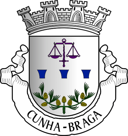 Brasão da antiga freguesia de Cunha - Cunha former civil parish, coat-of-arms Brasão da antiga freguesia de Cunha - Cunha former civil parish, coat-of-arms