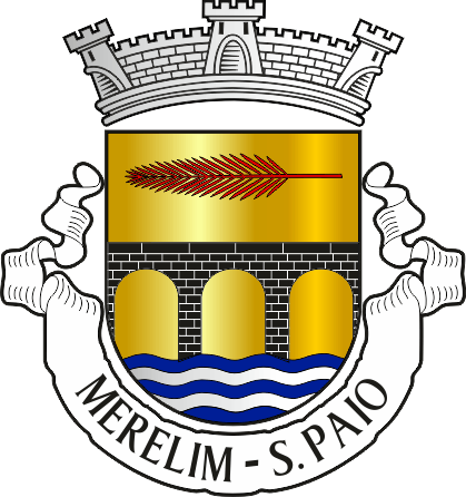 Brasão da antiga freguesia de Merelim (São Paio) - Merelim (São Paio) former civil parish, coat-of-arms Brasão da antiga freguesia de Merelim (São Paio) - Merelim (São Paio) former civil parish, coat-of-arms