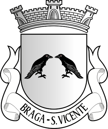Brasão da freguesia de Braga (São Vicente) - Braga (São Vicente) civil parish, coat-of-arms Brasão da freguesia de Braga (São Vicente) - Braga (São Vicente) civil parish, coat-of-arms