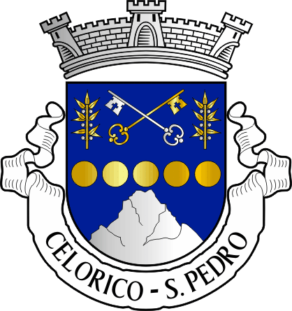 Brasão da antiga freguesia de Celorico (São Pedro) - Celorico (São Pedro) former civil parish, coat-of-arms Brasão da antiga freguesia de Celorico (São Pedro) - Celorico (São Pedro) former civil parish, coat-of-arms