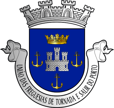 Brasão da União das freguesias de Tornada e Salir do Porto - Tornada and Salir do Porto civil parishes union coat-of-arms