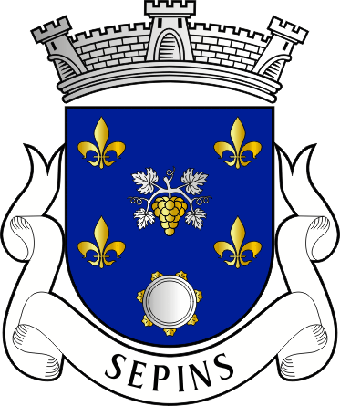 Brasão da antiga freguesia de Sepins - Sepins former civil parish, coat-of-arms Brasão da antiga freguesia de Sepins - Sepins former civil parish, coat-of-arms