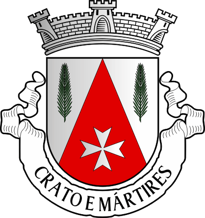 Brasão da antiga freguesia de Crato e Mártires - Crato and Mártires former civil parish, coat-of-arms