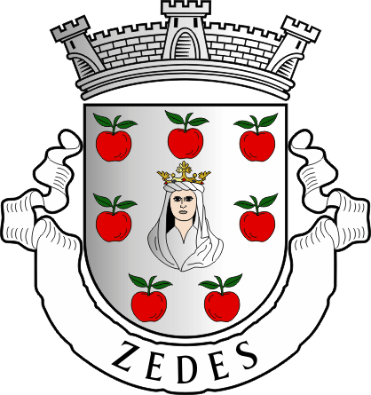 Brasão da antiga freguesia de Zedes - Zedes former civil parish, coat-of-arms Brasão da antiga freguesia de Zedes - Zedes former civil parish, coat-of-arms