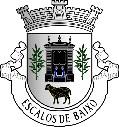 Brasão da antiga freguesia de Escalos de Baixo - Escalos de Baixo former civil parish, coat-of-arms Brasão da antiga freguesia de Escalos de Baixo - Escalos de Baixo former civil parish, coat-of-arms