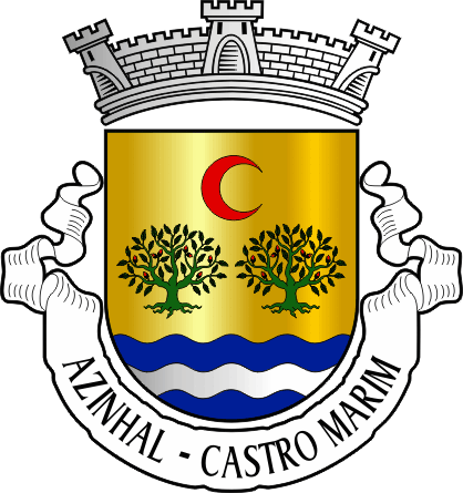 Brasão da freguesia de Azinhal - Azinhal civil parish, coat-of-arms