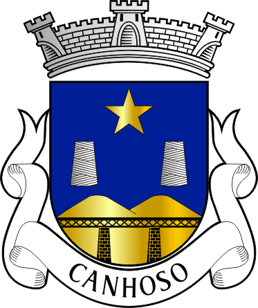 Brasão da antiga freguesia de Canhoso - Canhoso former civil parish, coat-of-arms Brasão da antiga freguesia de Canhoso - Canhoso former civil parish, coat-of-arms