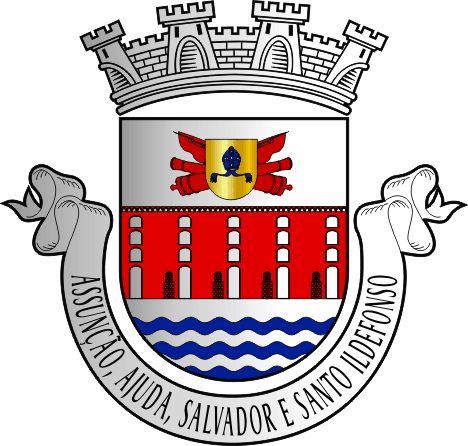 Brasão da Freguesia de Assunção, Ajuda, Salvador e Santo Ildefonso - Assunção, Ajuda, Salvador and Santo Ildefonso civil parish, coat-of-arms