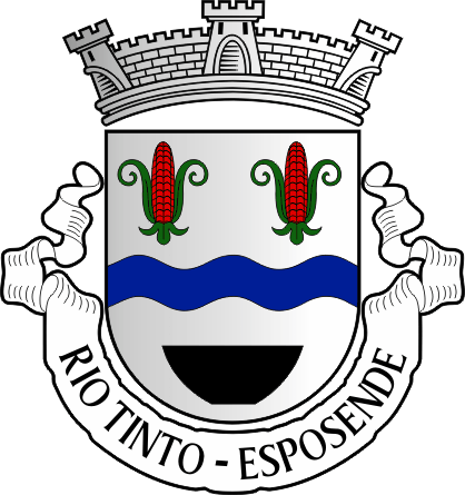 Brasão da antiga freguesia de Rio Tinto - Rio Tinto former civil parish, coat-of-arms