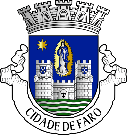 Brasão do Município de Faro - Faro municipal coat-of-arms Brasão do Município de Faro - Faro municipal coat-of-arms