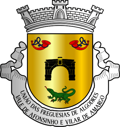Brasão da União das freguesias de Algodres, Vale de Afonsinho e Vilar de Amargo - Algodres, Vale de Afonsinho and Vilar de Amargo civil parishes union coat-of-arms Brasão da União das freguesias de Algodres, Vale de Afonsinho e Vilar de Amargo - Algodres, Vale de Afonsinho and Vilar de Amargo civil parishes union coat-of-arms