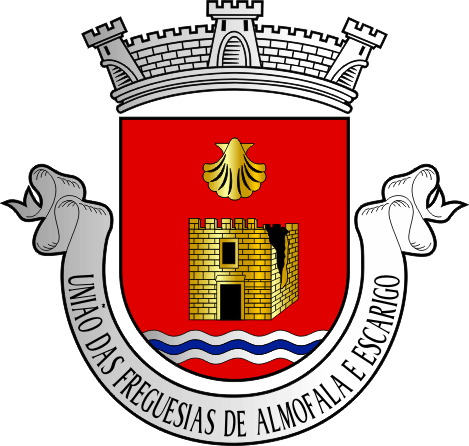 Brasão da União das freguesias de Almofala e Escarigo - Almofala and Escarigo civil parishes union coat-of-arms Brasão da União das freguesias de Almofala e Escarigo - Almofala and Escarigo civil parishes union coat-of-arms