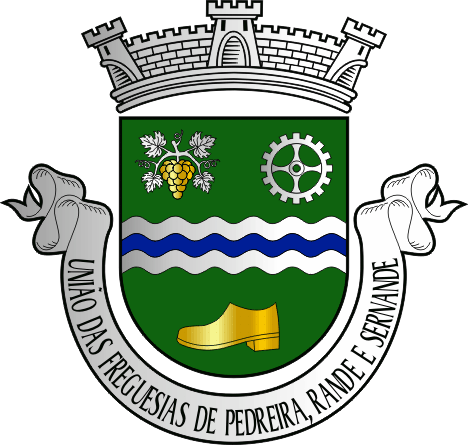 Brasão da União das freguesias de Pedreira, Rande e Sernande - Pedreira, Rande and Sernande civil parishes union coat-of-arms