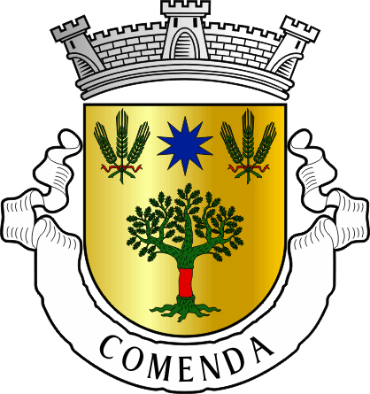 Brasão da freguesia de Comenda - Comenda civil parish, coat-of-arms Brasão da freguesia de Comenda - Comenda civil parish, coat-of-arms