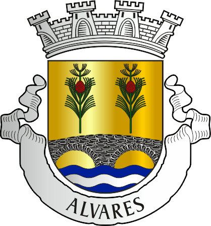 Brasão da freguesia de Alvares - Alvares civil parish, coat-of-arms Brasão da freguesia de Alvares - Alvares civil parish, coat-of-arms