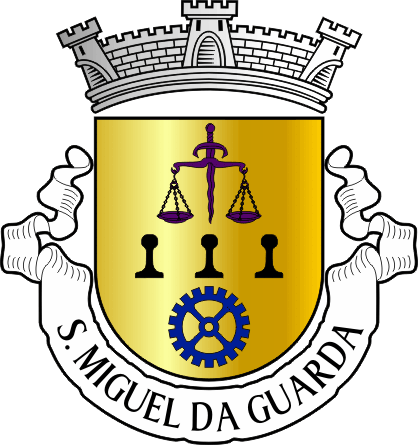 Brasão da antiga freguesia de São Miguel da Guarda - São Miguel da Guarda former civil parish, coat-of-arms Brasão da antiga freguesia de São Miguel da Guarda - São Miguel da Guarda former civil parish, coat-of-arms