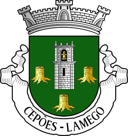 Brasão da antiga freguesia de Cepões - Cepões former civil parish, coat-of-arms Brasão da antiga freguesia de Cepões - Cepões former civil parish, coat-of-arms