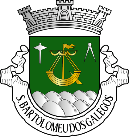 Brasão da antiga freguesia de São Bartolomeu dos Galegos - São Bartolomeu dos Galegos former civil parish, coat-of-arms Brasão da antiga freguesia de São Bartolomeu dos Galegos - São Bartolomeu dos Galegos former civil parish, coat-of-arms
