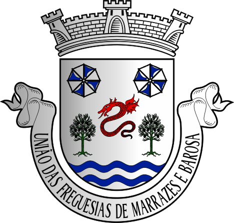 Brasão da União das freguesias de Marrazes e Barosa - Marrazes and Barosa civil parishes union coat-of-arms