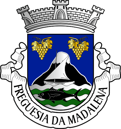 Brasão da freguesia da Madalena - Madalena civil parish, coat-of-arms Brasão da freguesia da Madalena - Madalena civil parish, coat-of-arms