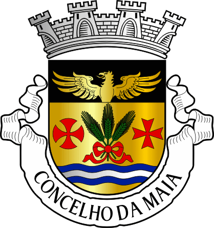 Brasão do Município da Maia - Maia municipal coat-of-arms Brasão do Município da Maia - Maia municipal coat-of-arms