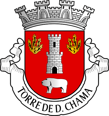 Brasão da freguesia de Torre de Dona Chama - Torre de Dona Chama civil parish, coat-of-arms