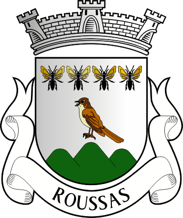 Brasão da antiga freguesia de Roussas - Roussas former civil parish, coat-of-arms Brasão da antiga freguesia de Roussas - Roussas former civil parish, coat-of-arms