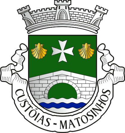 Brasão da antiga freguesia de Custóias - Custóias former civil parish, coat-of-arms Brasão da antiga freguesia de Custóias - Custóias former civil parish, coat-of-arms