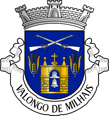 Brasão da freguesia de Valongo de Milhais - Valongo de Milhais civil parish, coat-of-arms Brasão da freguesia de Valongo de Milhais - Valongo de Milhais civil parish, coat-of-arms
