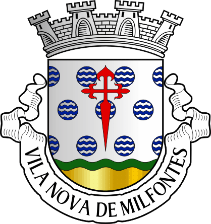 Brasão da freguesia de Vila Nova de Milfontes - Vila Nova de Milfontes civil parish, coat-of-arms