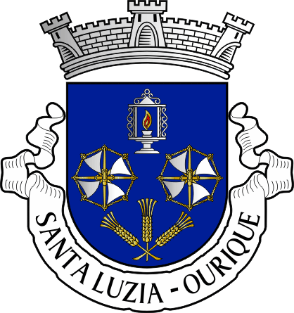 Brasão da antiga freguesia de Santa Luzia - Santa Luzia former civil parish, coat-of-arms