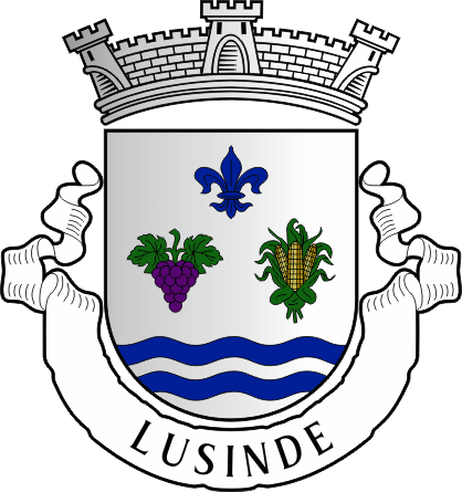 Brasão da freguesia de Lusinde - Lusinde civil parish, coat-of-arms Brasão da freguesia de Lusinde - Lusinde civil parish, coat-of-arms