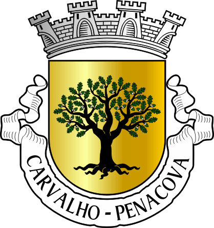 Brasão da freguesia de Carvalho - Carvalho civil parish, coat-of-arms Brasão da freguesia de Carvalho - Carvalho civil parish, coat-of-arms