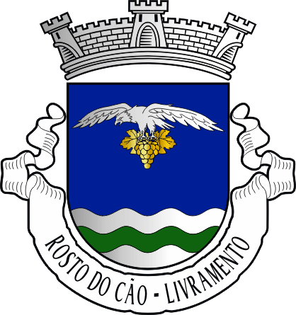 Brasão da freguesia de Rosto do Cão (Livramento) - Rosto do Cão (Livramento) civil parish, coat-of-arms Brasão da freguesia de Rosto do Cão (Livramento) - Rosto do Cão (Livramento) civil parish, coat-of-arms