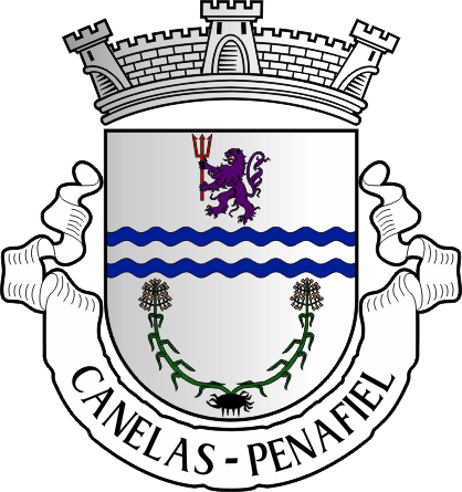 Brasão da freguesia de Canelas - Canelas civil parish, coat-of-arms Brasão da freguesia de Canelas - Canelas civil parish, coat-of-arms