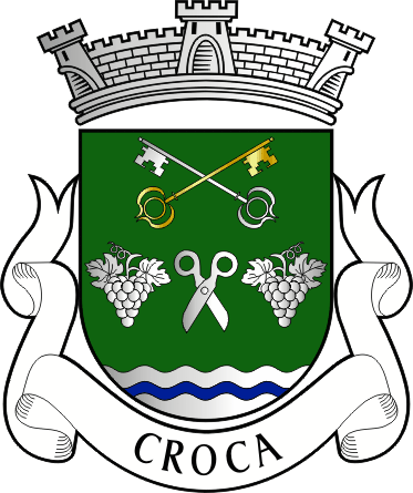 Brasão da freguesia de Croca - Croca civil parish, coat-of-arms