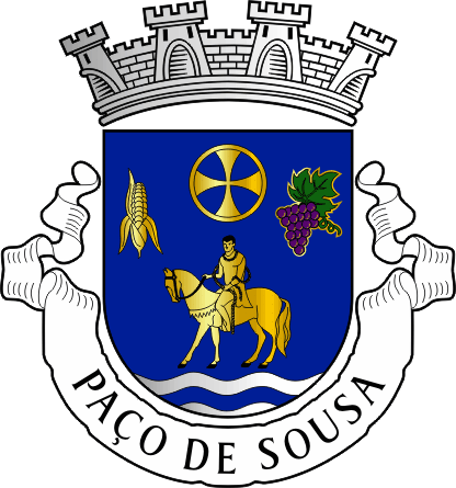 Brasão da freguesia de Paço de Sousa - Paço de Sousa civil parish, coat-of-arms Brasão da freguesia de Paço de Sousa - Paço de Sousa civil parish, coat-of-arms