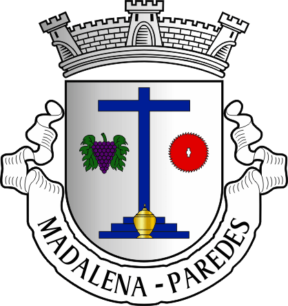 Brasão da antiga freguesia de Madalena - Madalena former civil parish, coat-of-arms Brasão da antiga freguesia de Madalena - Madalena former civil parish, coat-of-arms