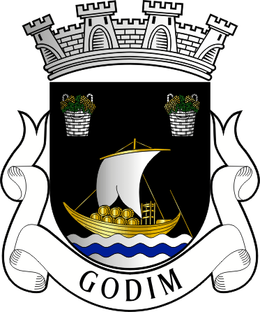 Brasão da antiga freguesia de Godim - Godim former civil parish, coat-of-arms Brasão da antiga freguesia de Godim - Godim former civil parish, coat-of-arms